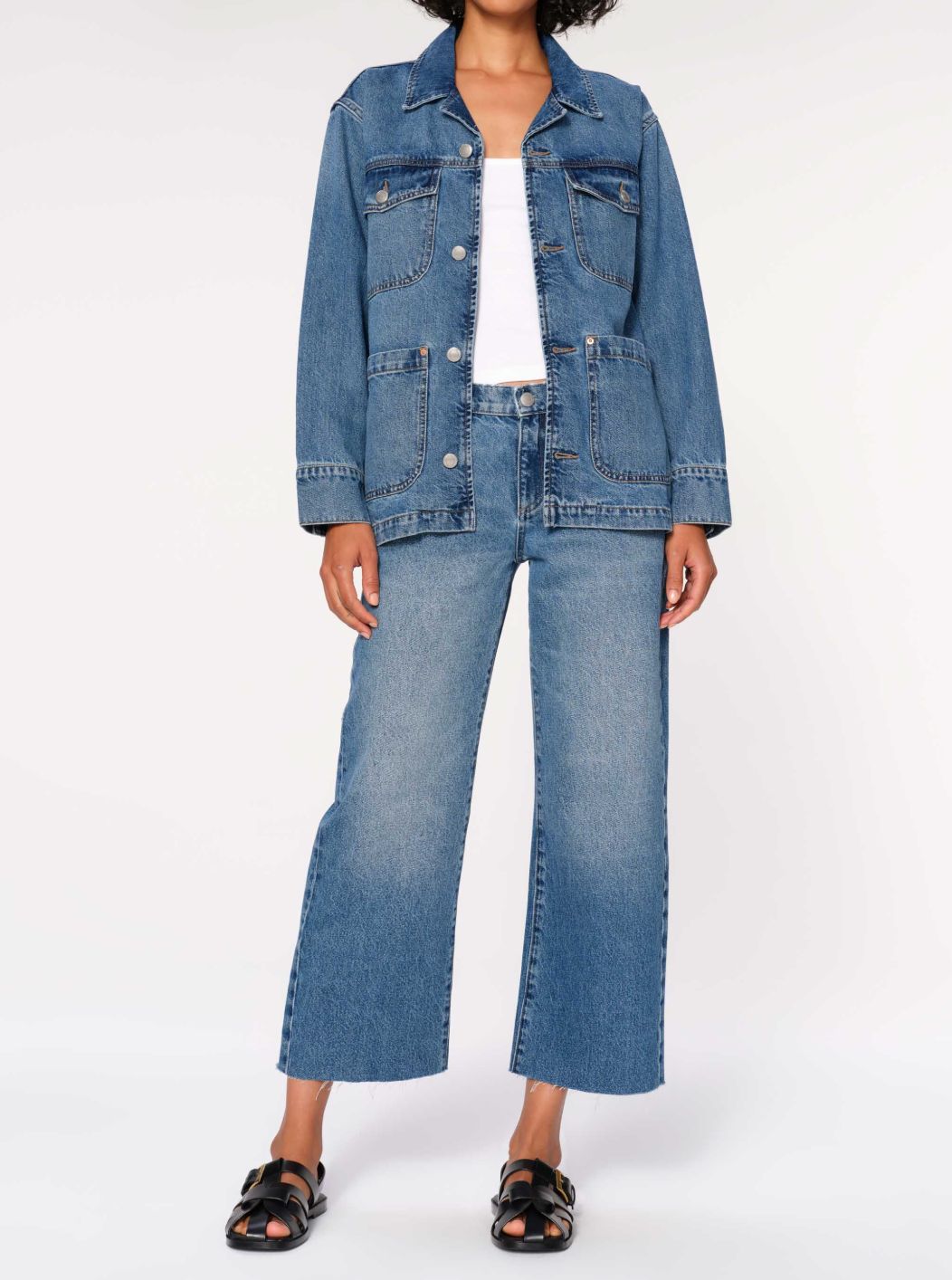 DL1961 Drue 27" Low Rise Crop Jean in South Lake