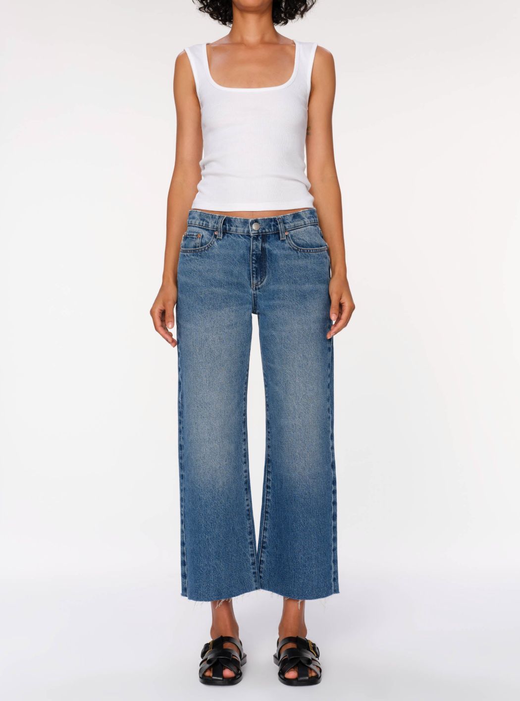 DL1961 Drue 27" Low Rise Crop Jean in South Lake