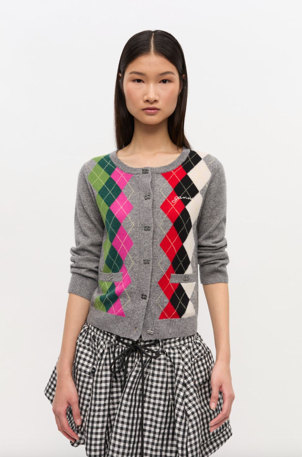 Ganni Argyle Cardigan