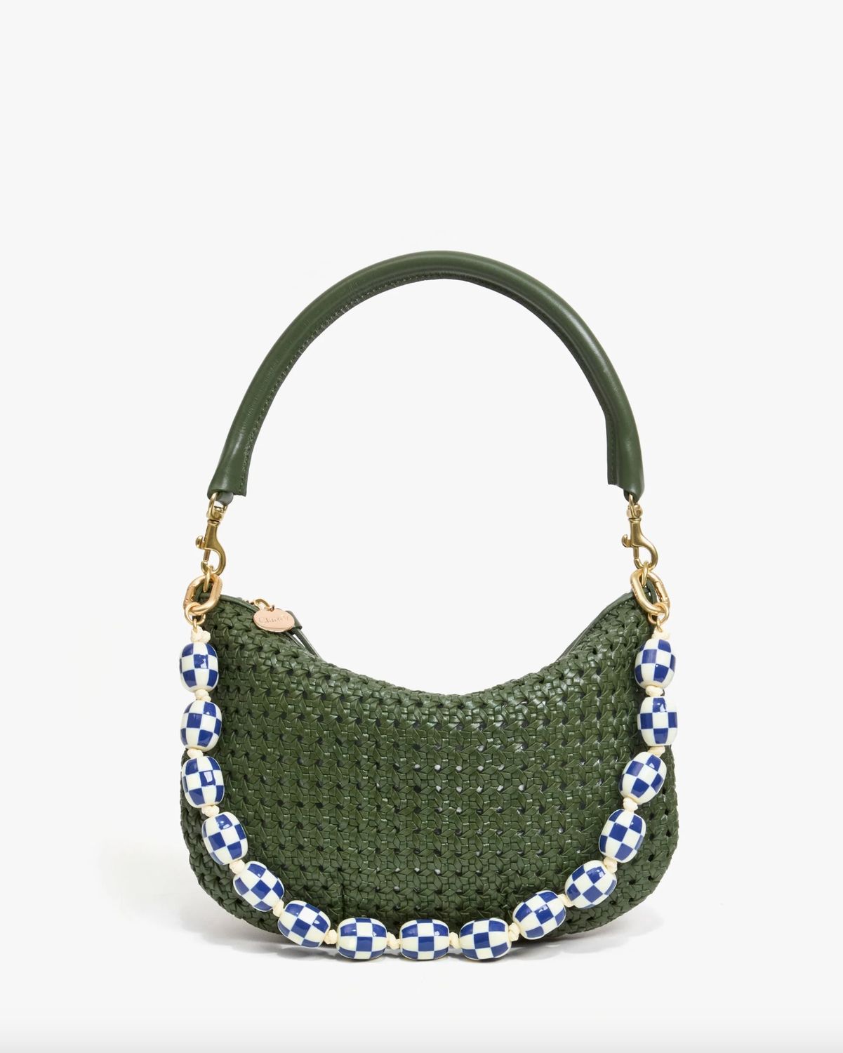 Clare V Petite Moyen Army Rattan