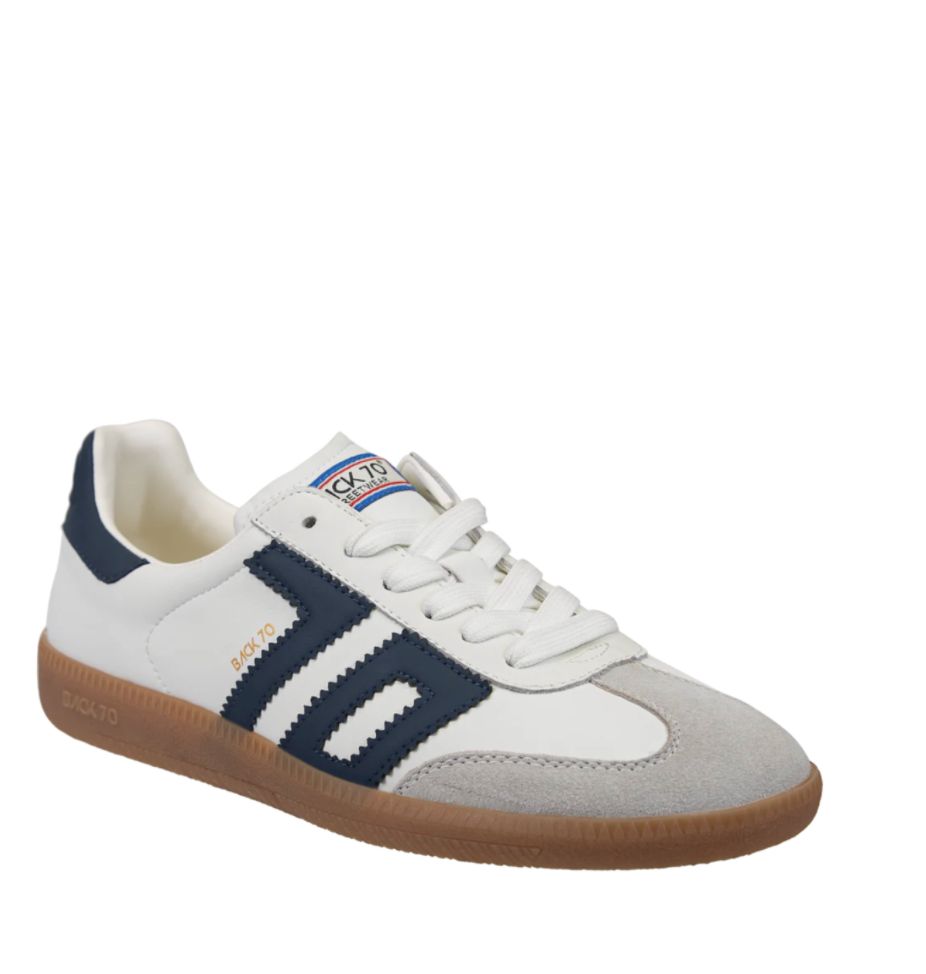 Back 70 Cloud Sneaker in White/Navy