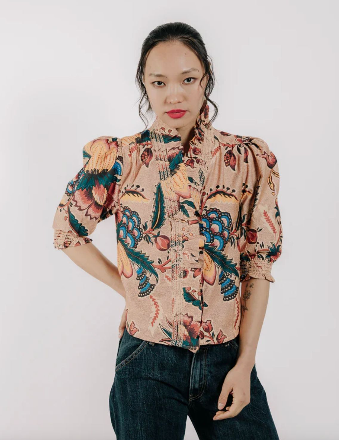 Love The Label Zuri in Aster Harvest Print