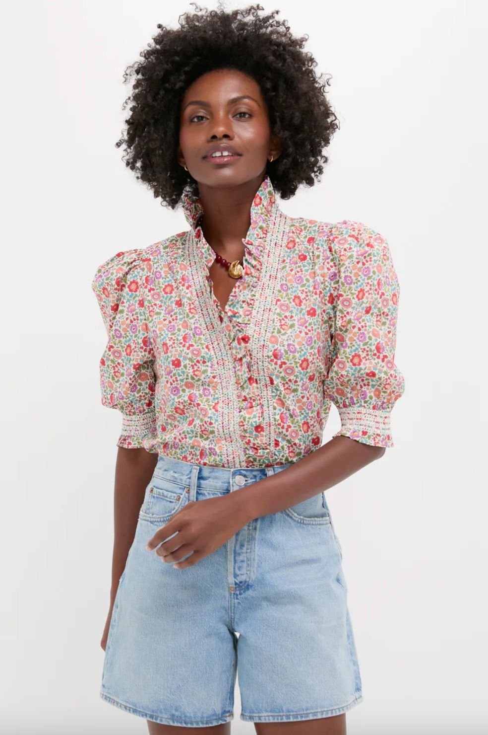 Love The Label Zuri Top in D'Anjo Liberty Print