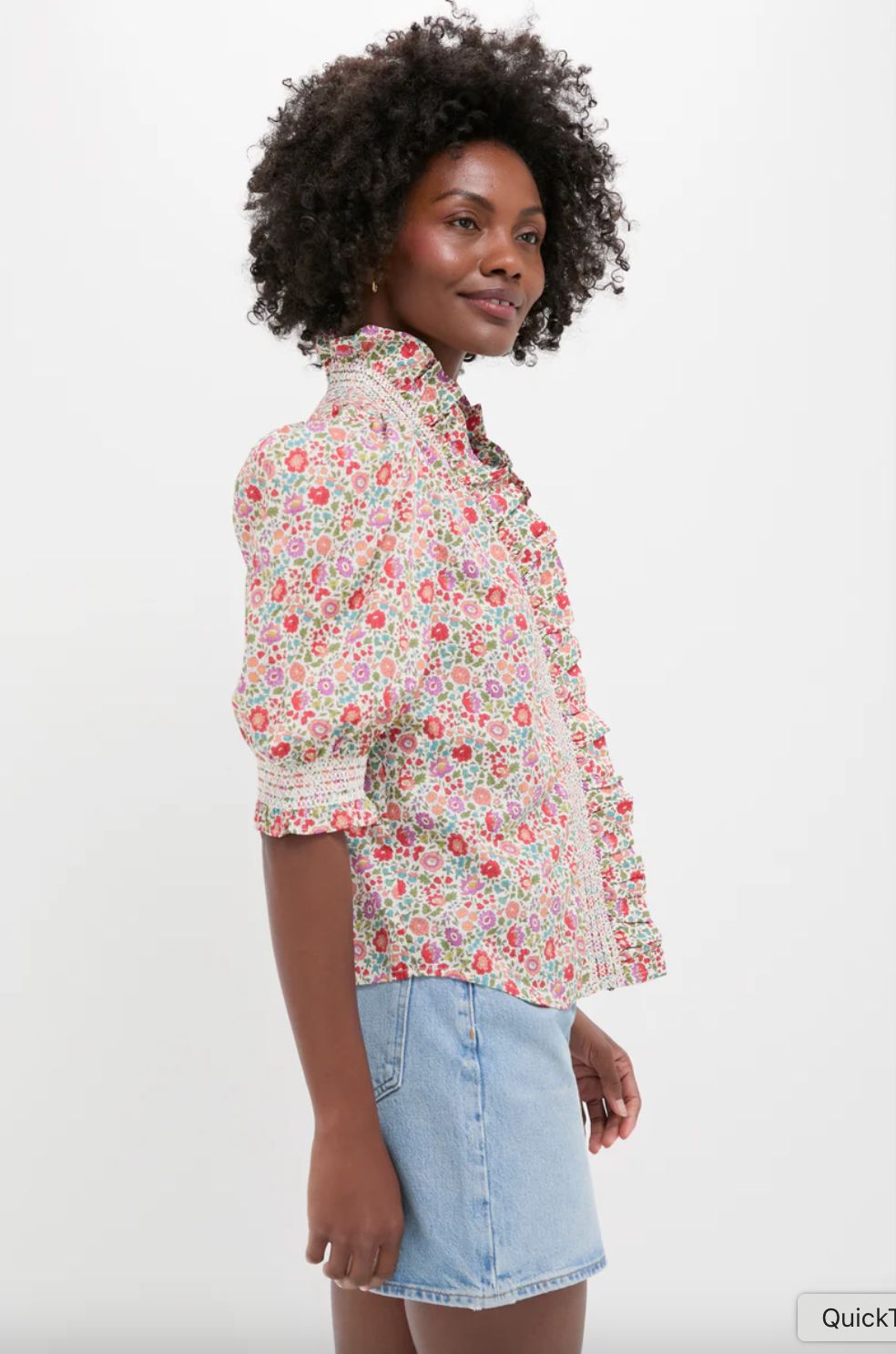 Love The Label Zuri Top in D'Anjo Liberty Print
