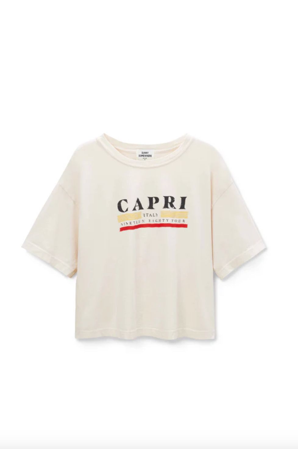 Sunny Somewhere Capri Boyfriend Tee