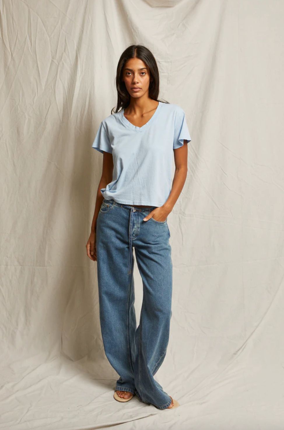 Perfect White Tee Hendrix Sky Blue Tee