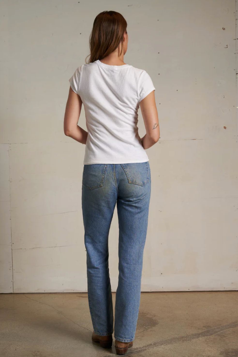 Perfect White Tee April Recycled Cotton Baby Tee