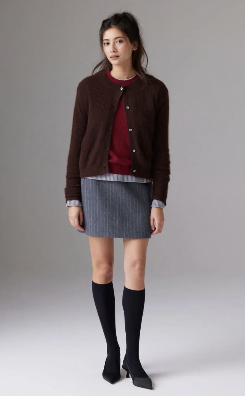 Colorush Amara Malou Cardigan in Americano