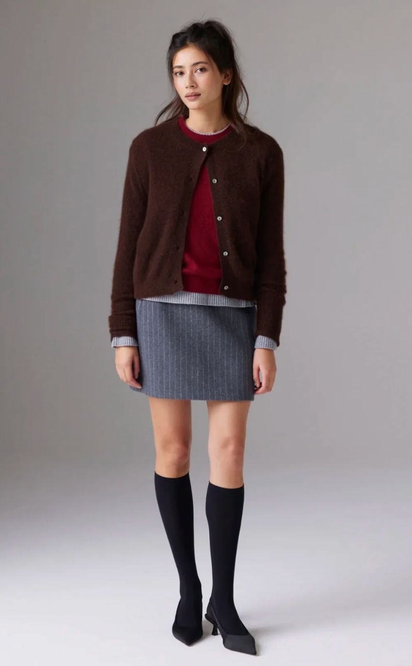 Colorush Amara Malou Cardigan in Americano