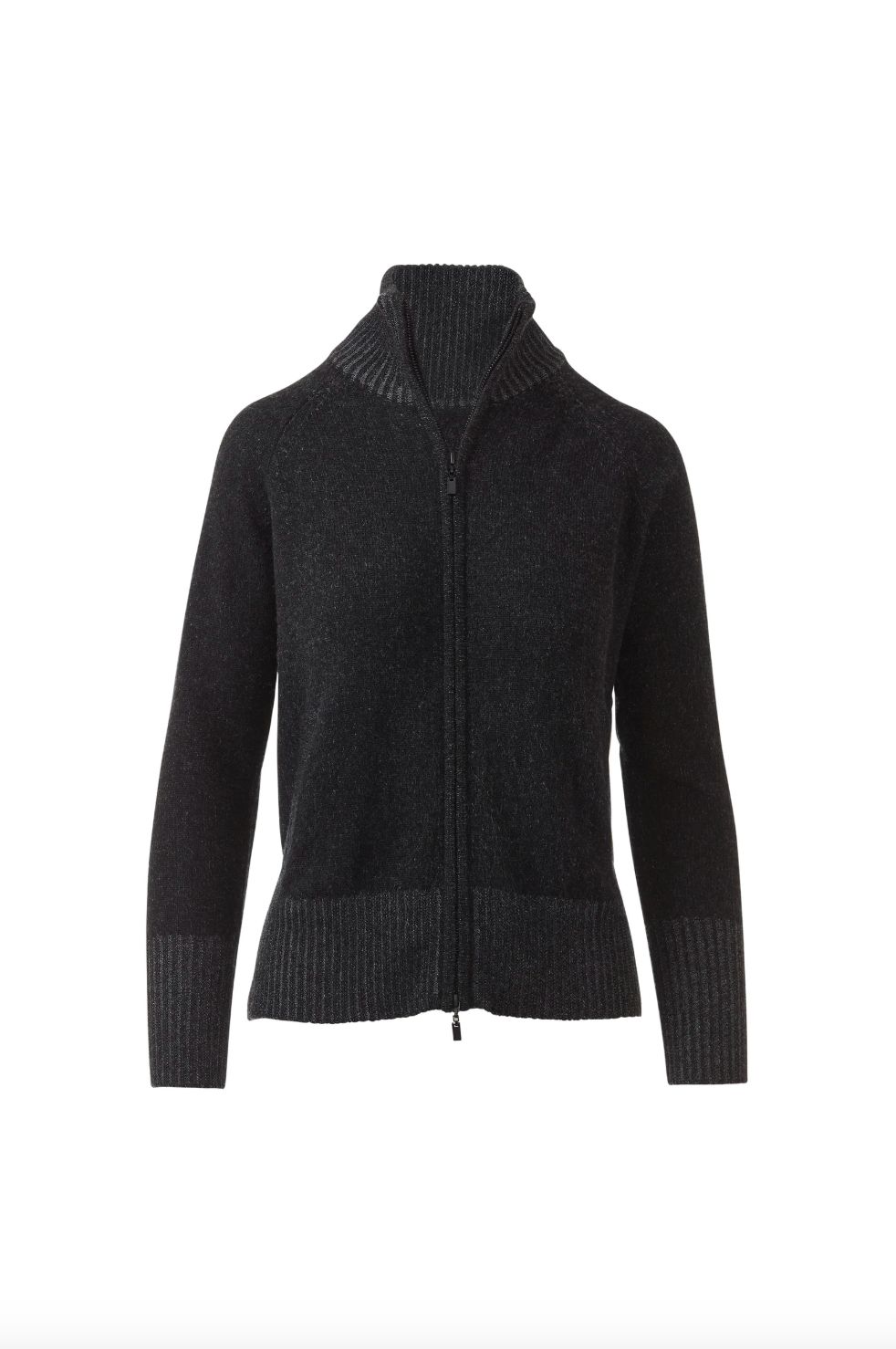 Kinross Plaited Zip Cardigan