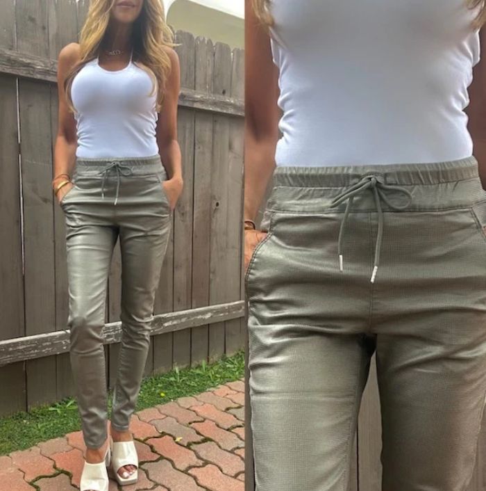 Bevy Flog Shely Sage Print Pant