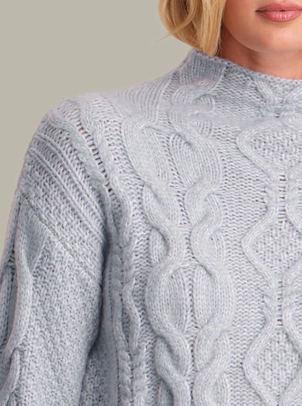 525 America Grace Cable Neck Sweater