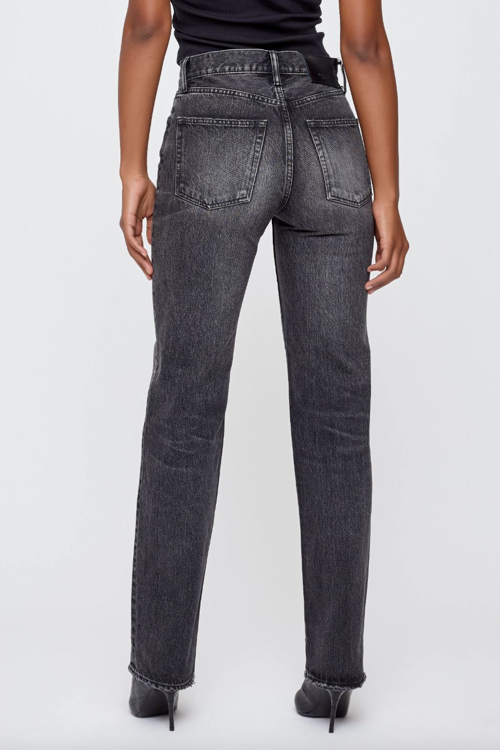 Moussy Melbourne Straight Jeans in Black