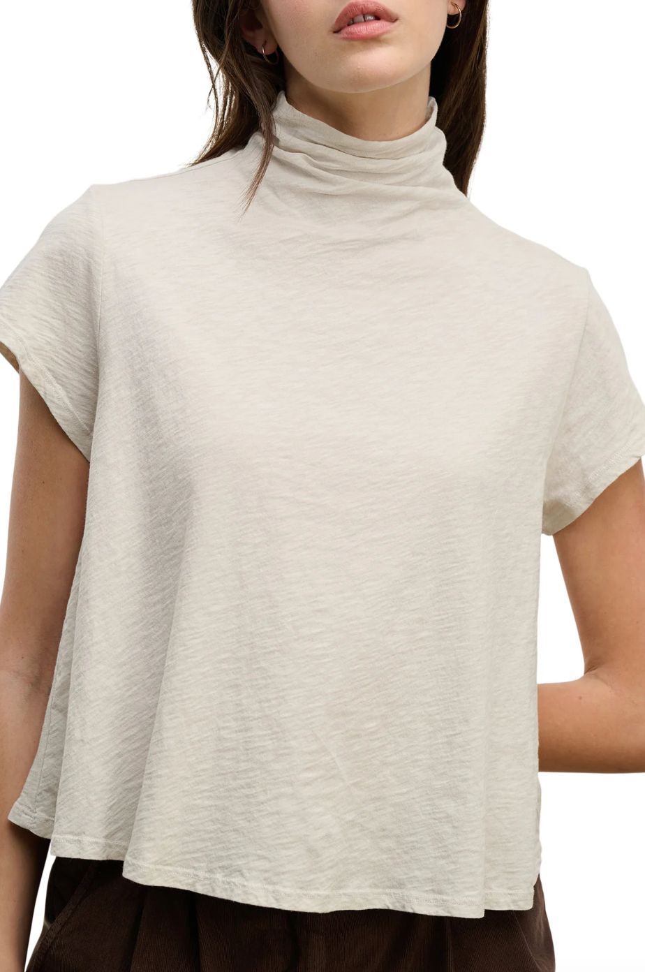 Velvet Savi Mock Neck Tee