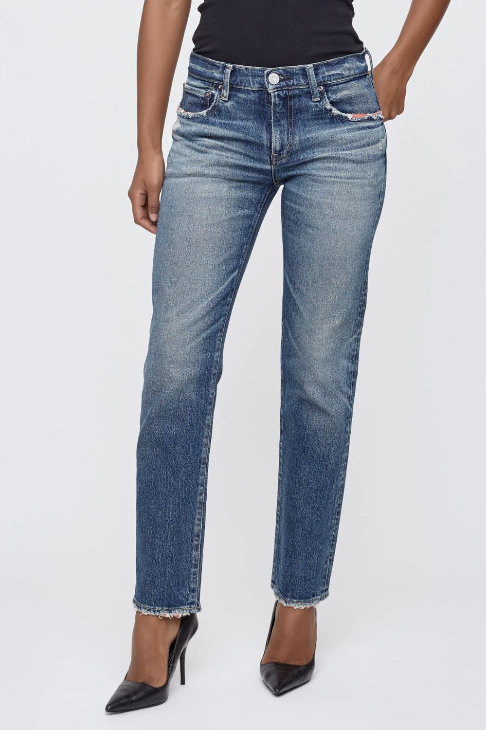 Moussy Ensley Slim Straight Jean