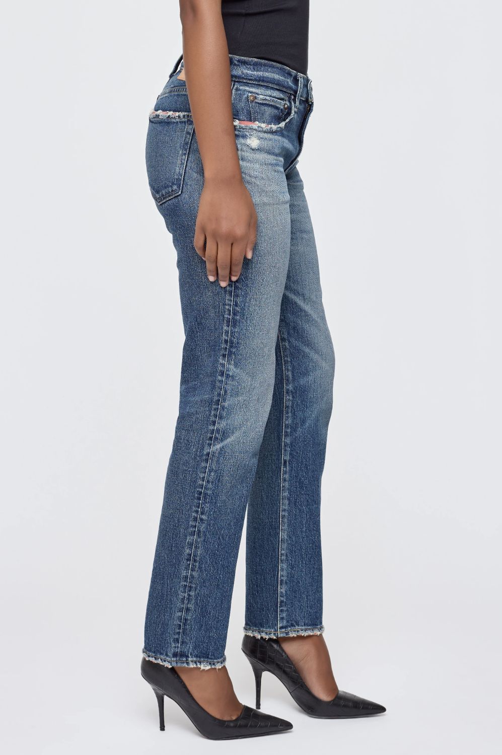 Moussy Ensley Slim Straight Jean