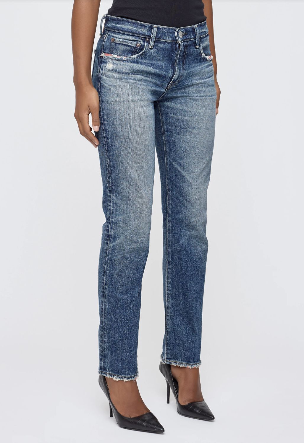 Moussy Ensley Slim Straight Jean