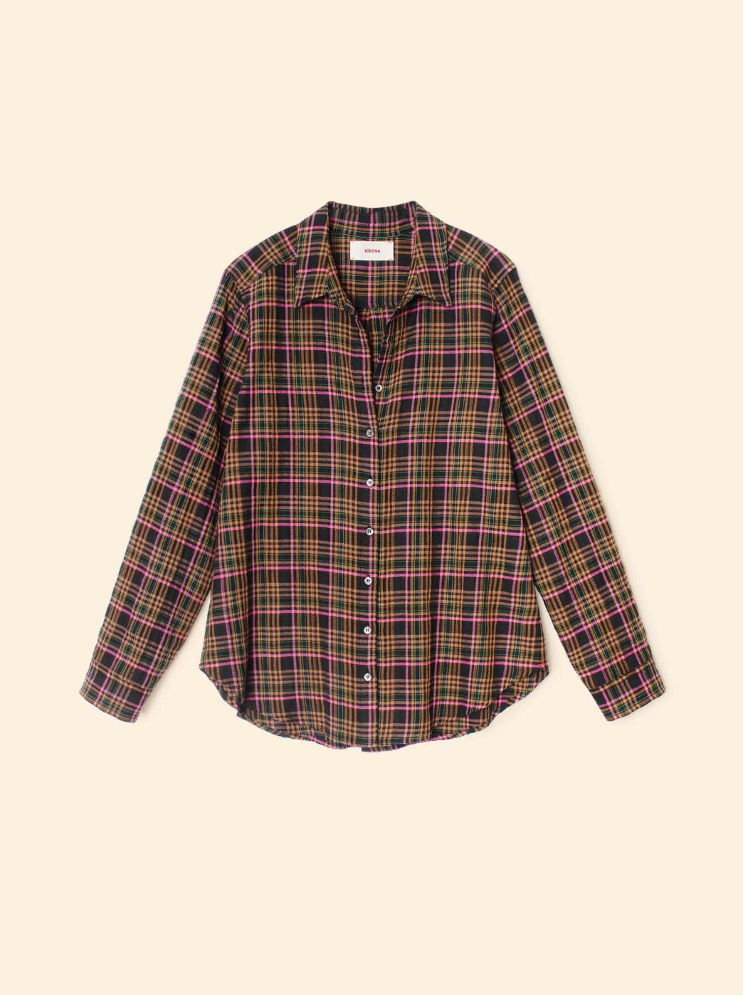 Xirena Scout Shirt in Espresso Plaid