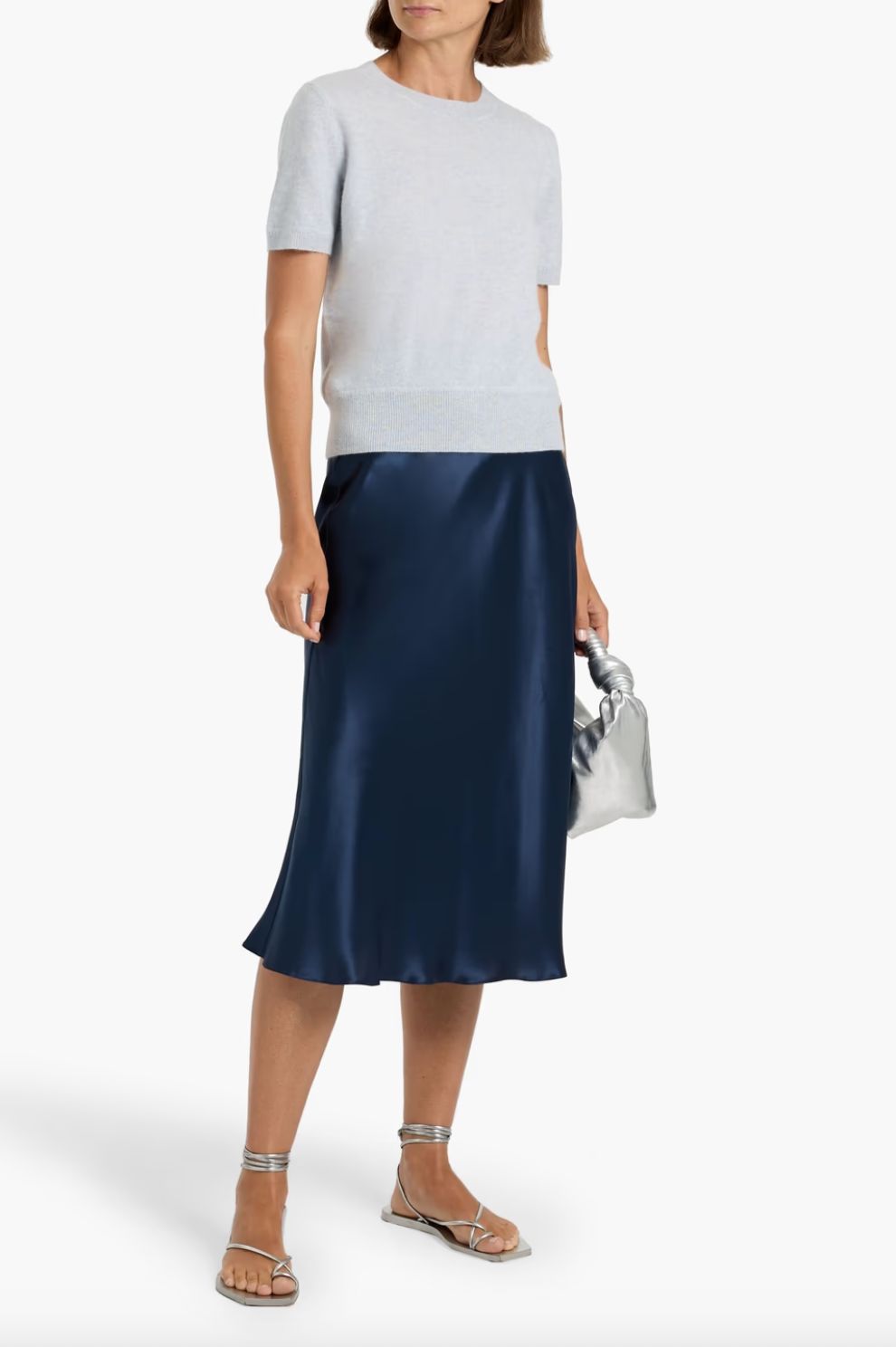 Naadam Short Sleeve Cashmere Pullover.