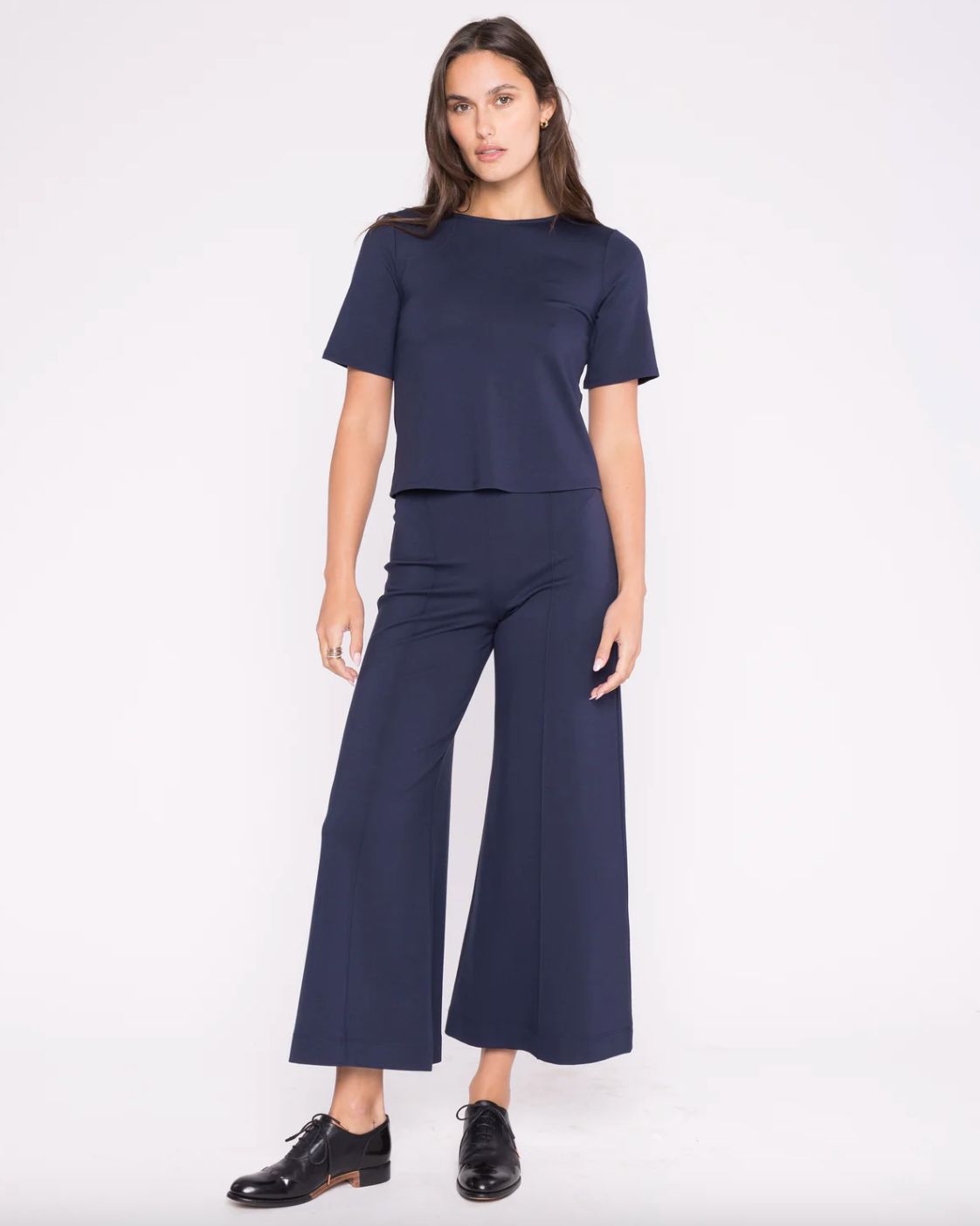 Ripley Rader Ponte Knit Wide Leg Crop Pant