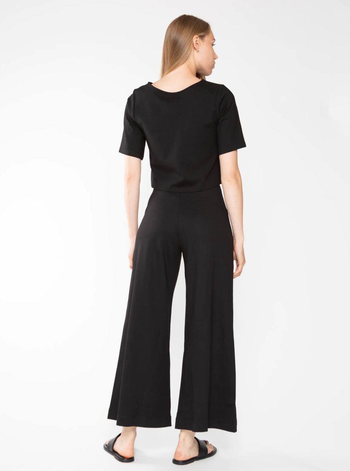 Ripley Rader Ponte Knit Wide Leg Crop Pant