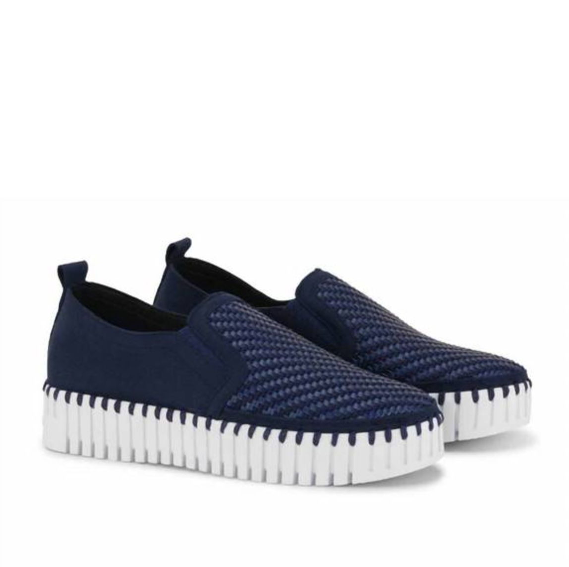 Ilse Jacobsen Indigo Tweed Wedge
