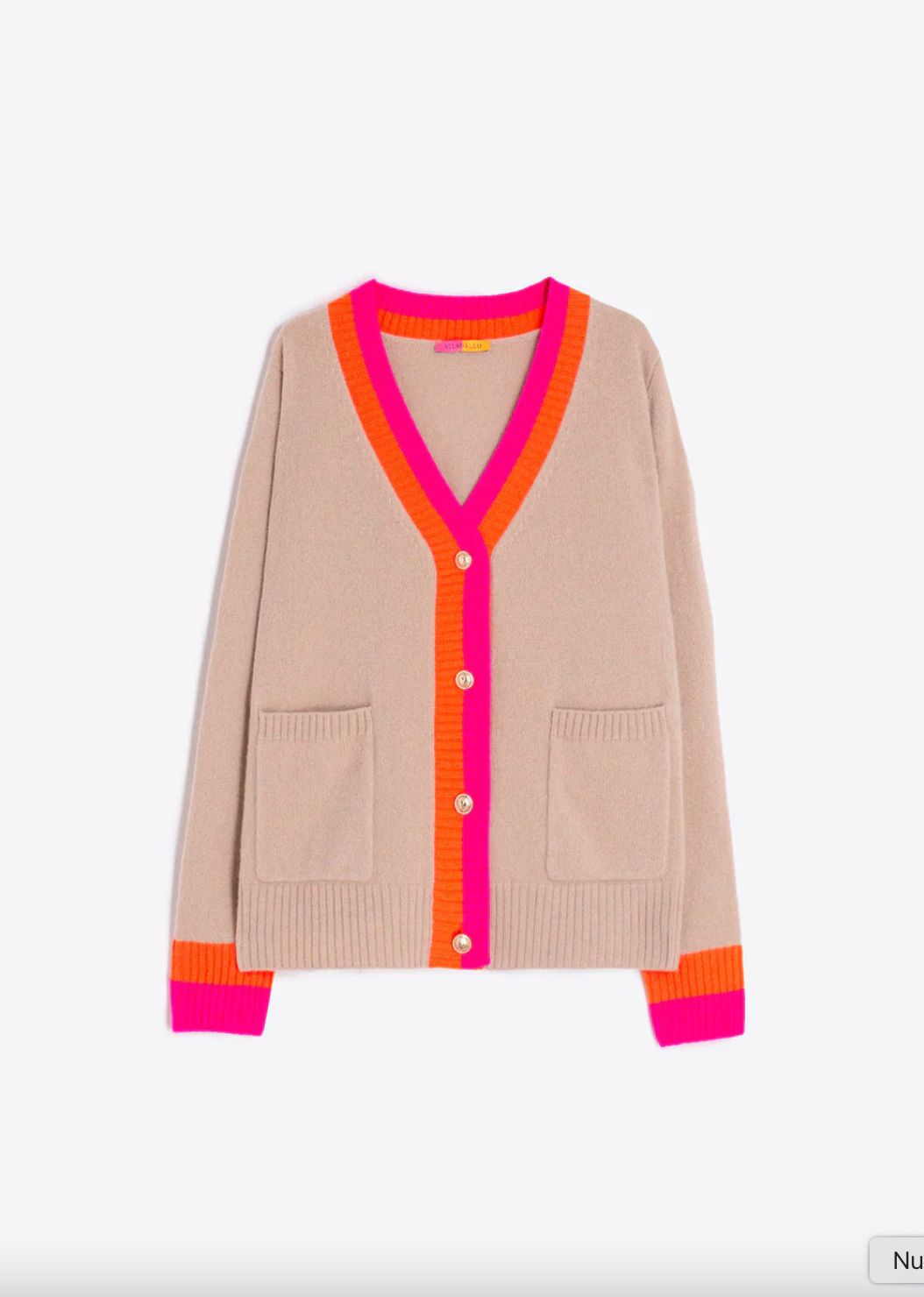 Vilagallo Varsity Stripe Cardigan