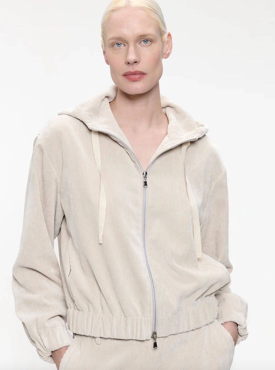 Jane Lushka Golia Jeans Jacket in Off-White