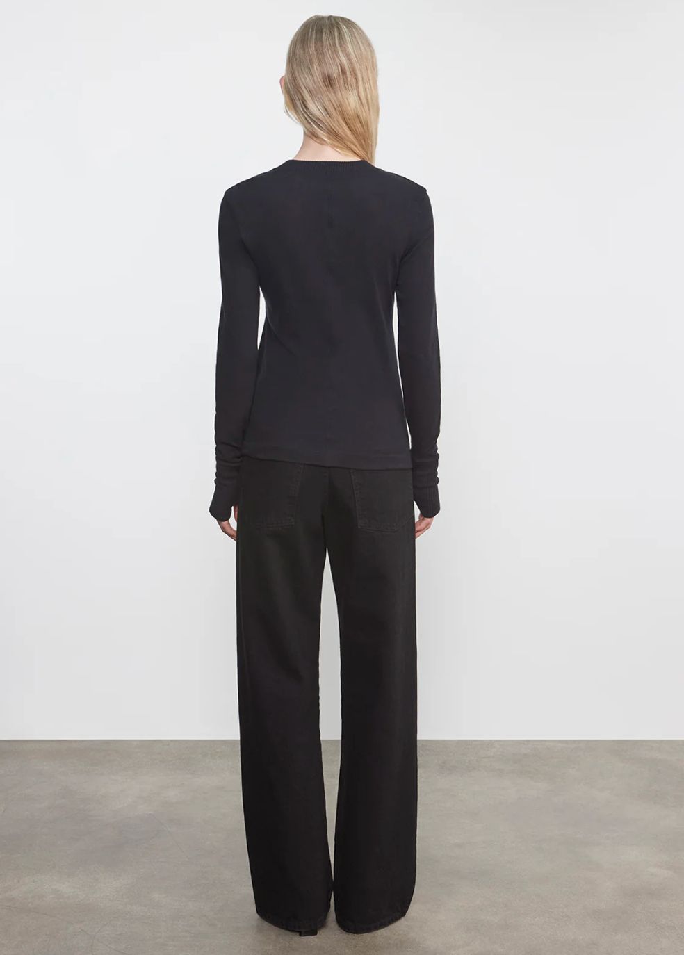 Enza Costa Cashmere Easy Cuff Crew