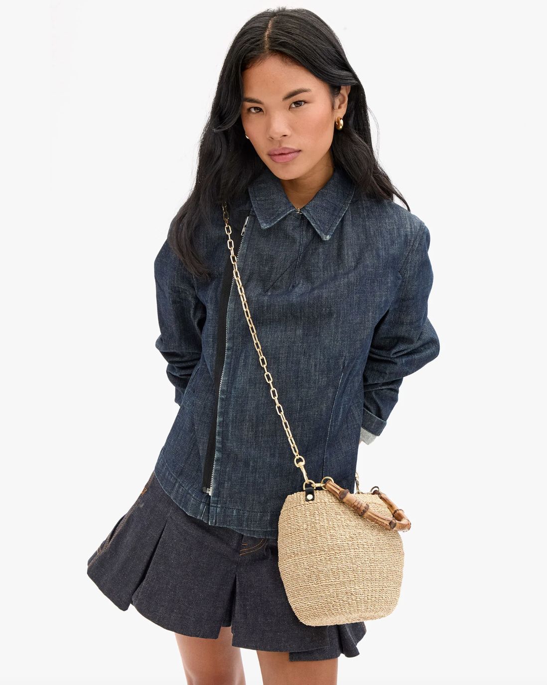 Clare V Pot de Miel Handbag in Cream