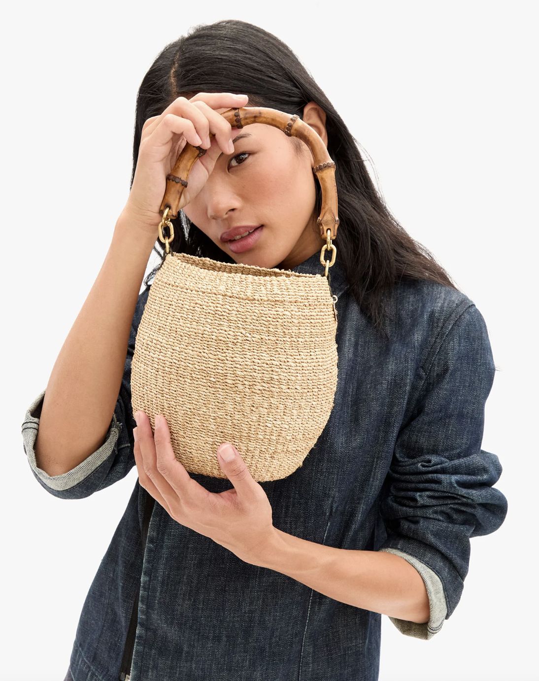 Clare V Pot de Miel Handbag in Cream