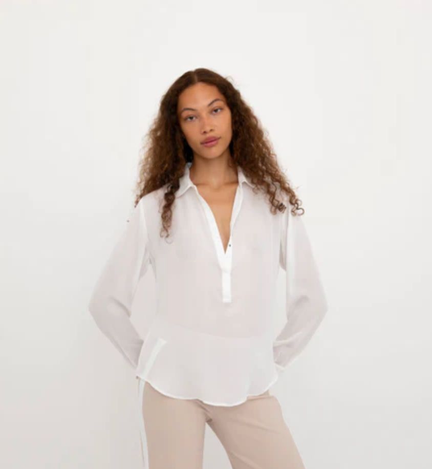 Elaine Kim Blythe Top, Color: White, Size: XS