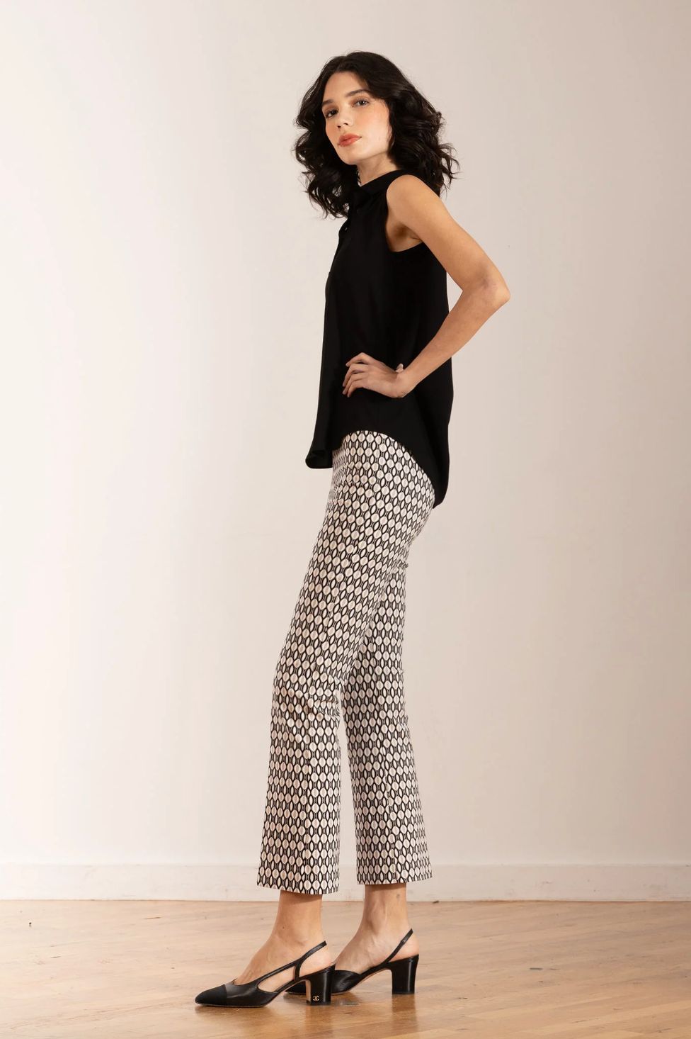 Avenue Montaigne Leo Deco Print Pant