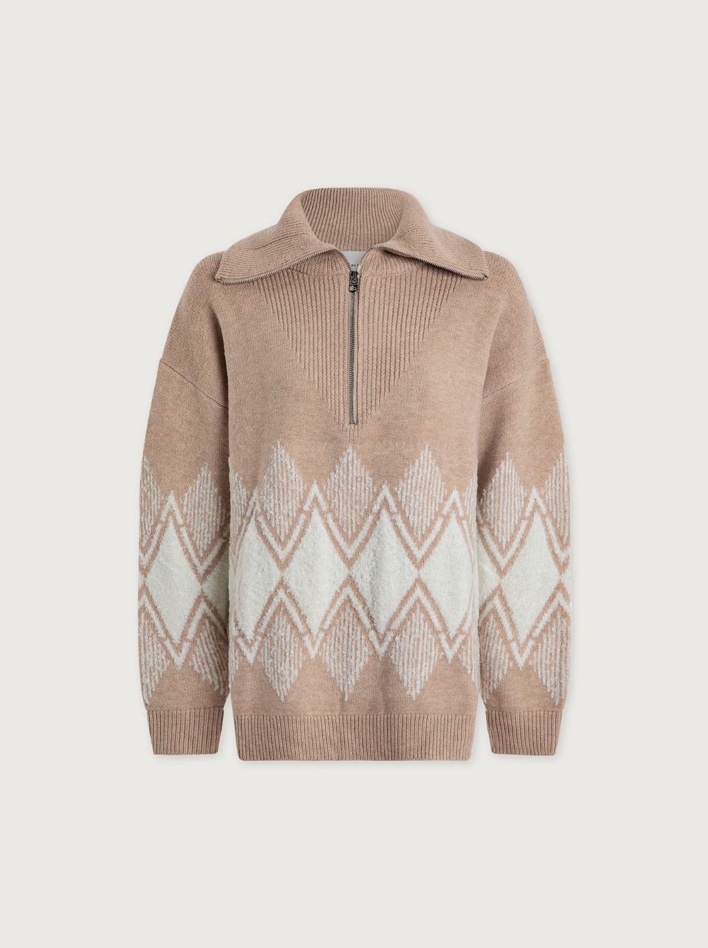 Varley Betty Jacquard Half Zip Knit