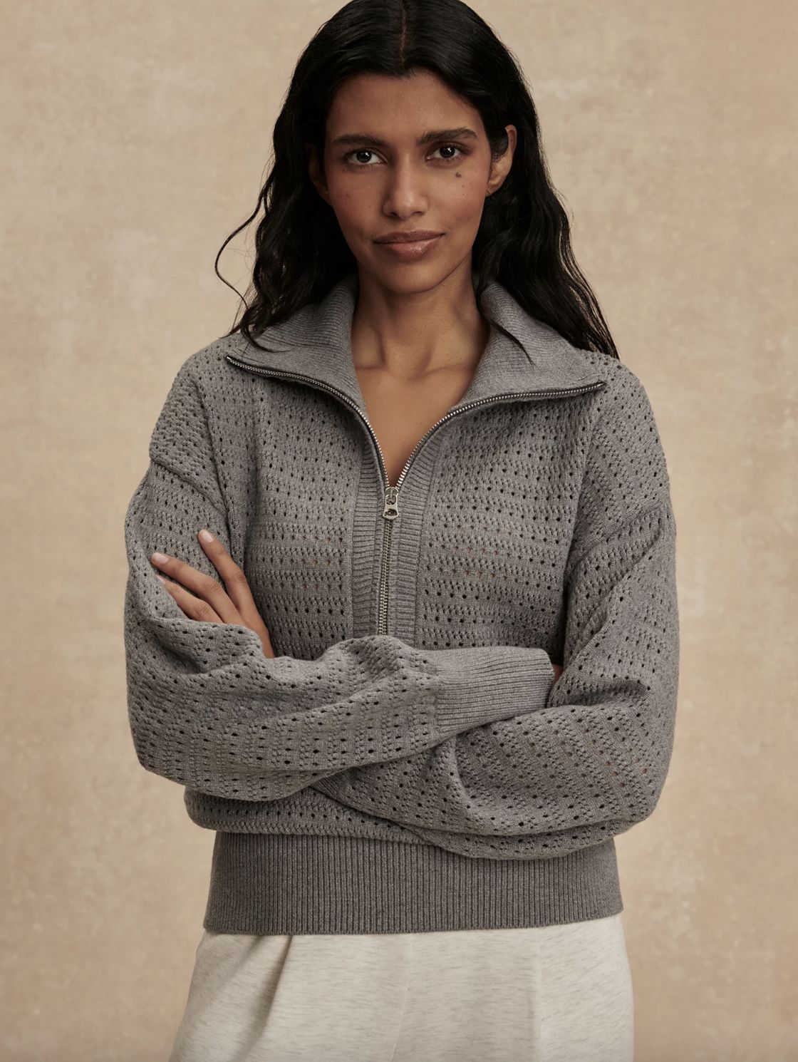Varley Darla Half Zip Sweater