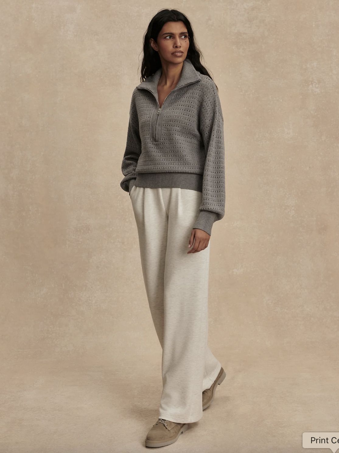 Varley Darla Half Zip Sweater