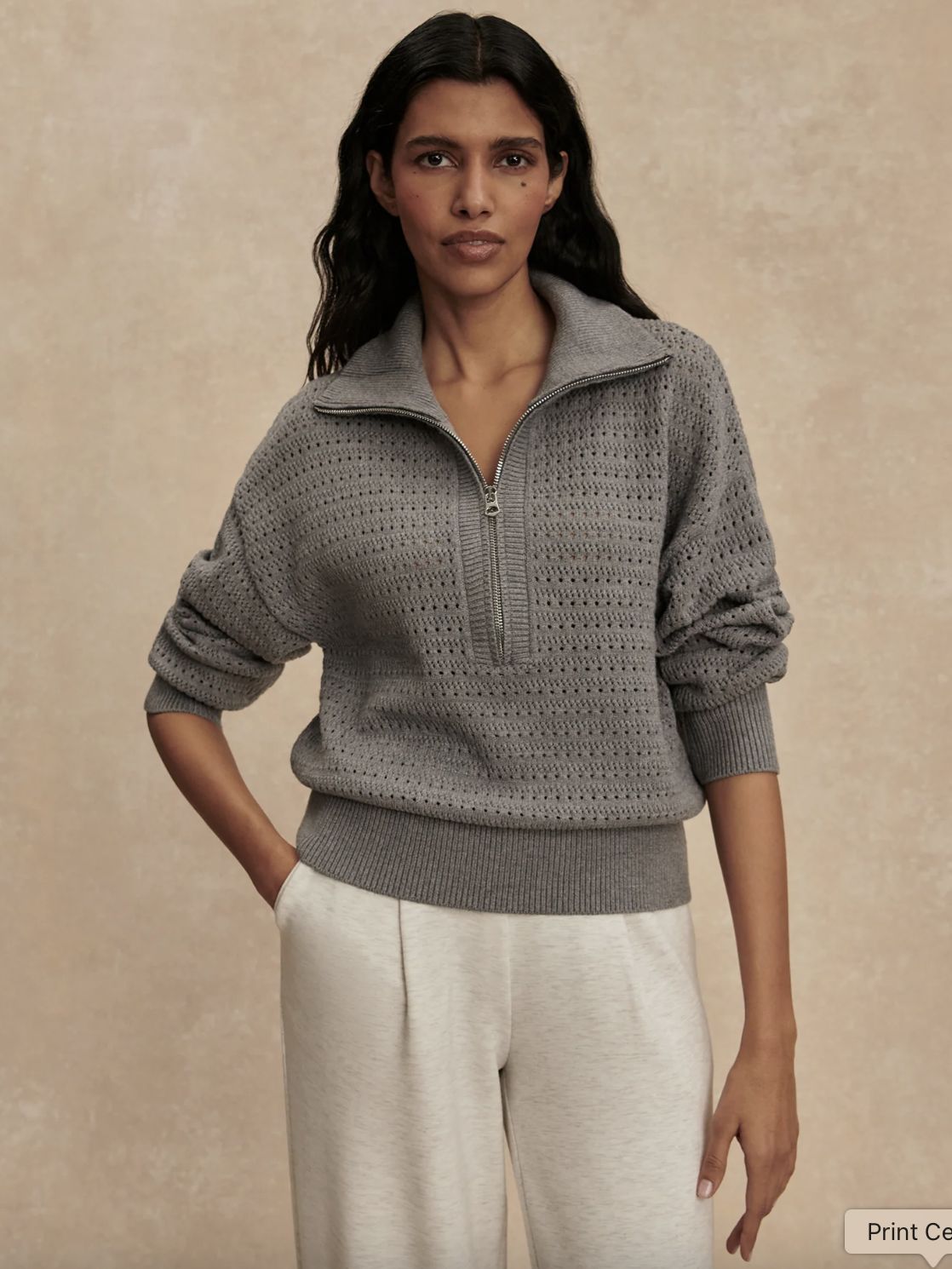 Varley Darla Half Zip Sweater