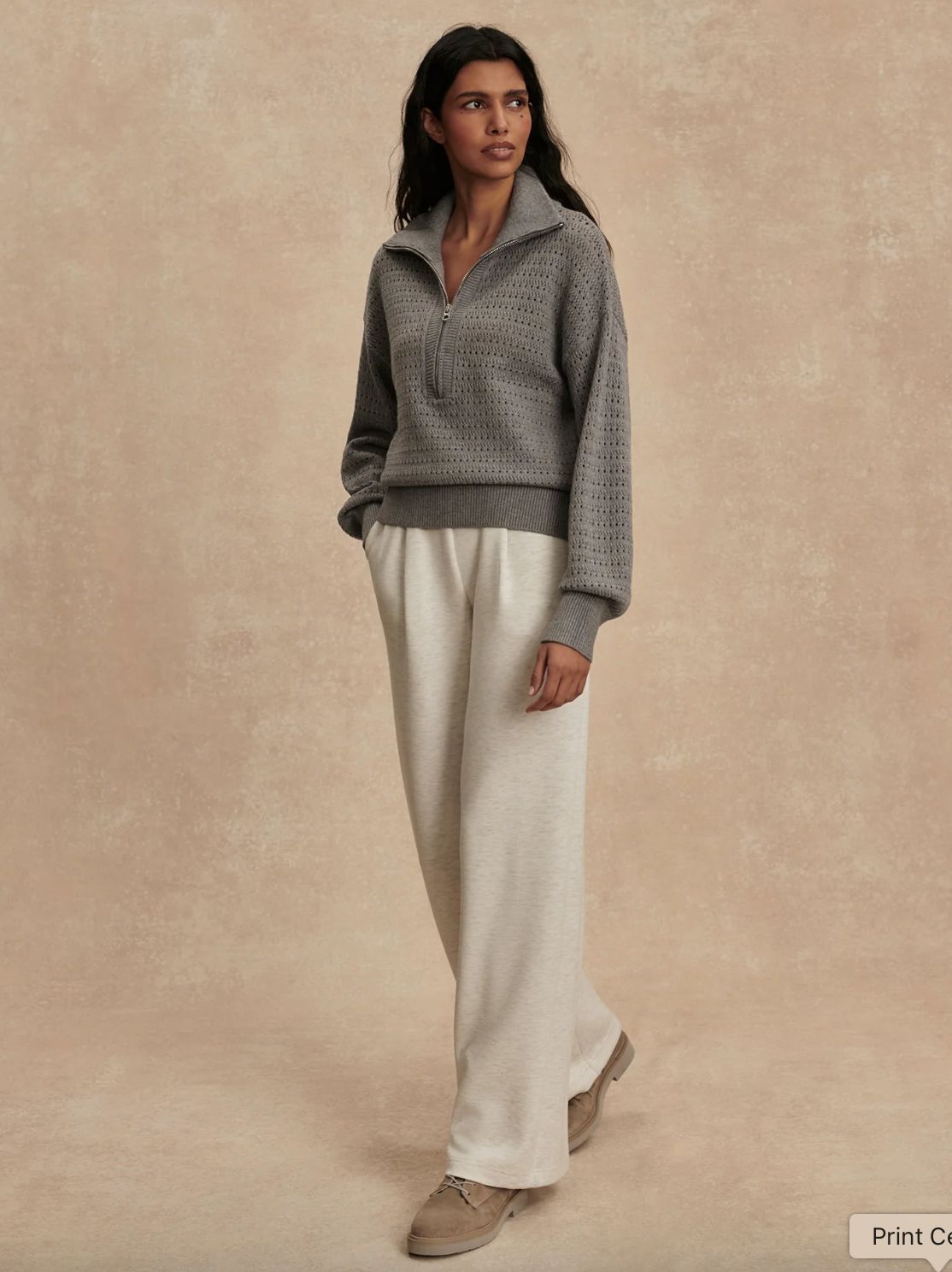 Varley Darla Half Zip Sweater
