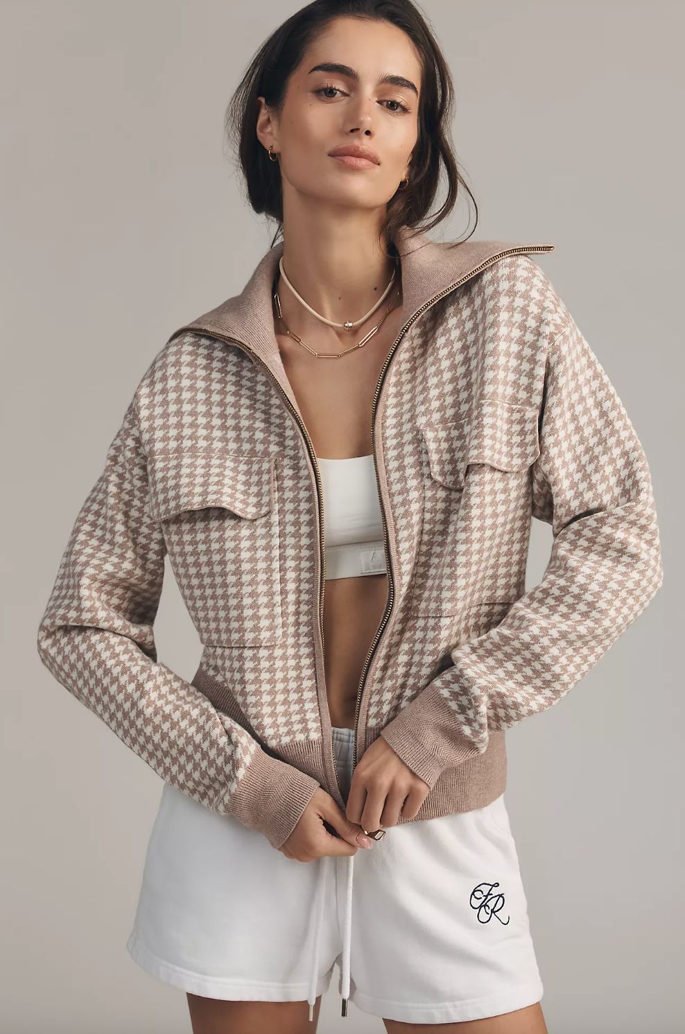Varley Ablett Jacquard Knit Jacket