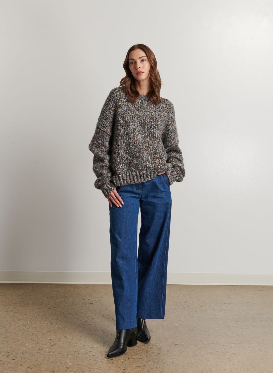 Line Lily Sweater, Color: Chimney Speckle, Size: XS