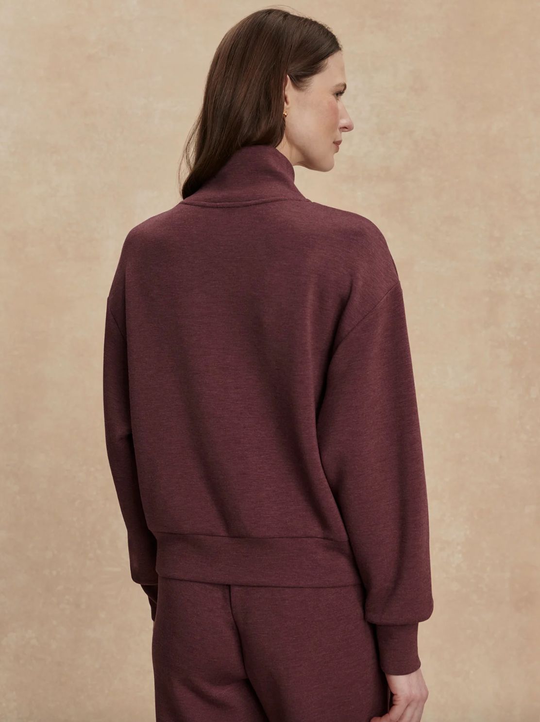 Varley Davidson Quarter-Zip in Sassafras Marl