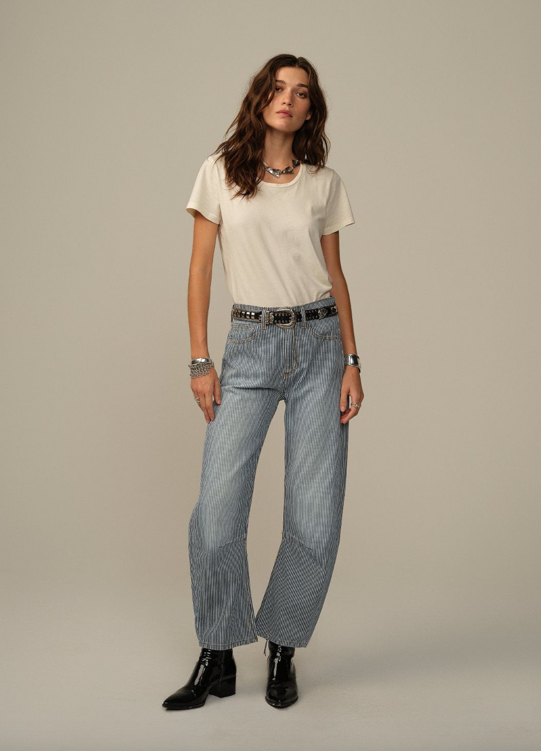 Road To Nowhere Pilon Railroad Stripe Jean