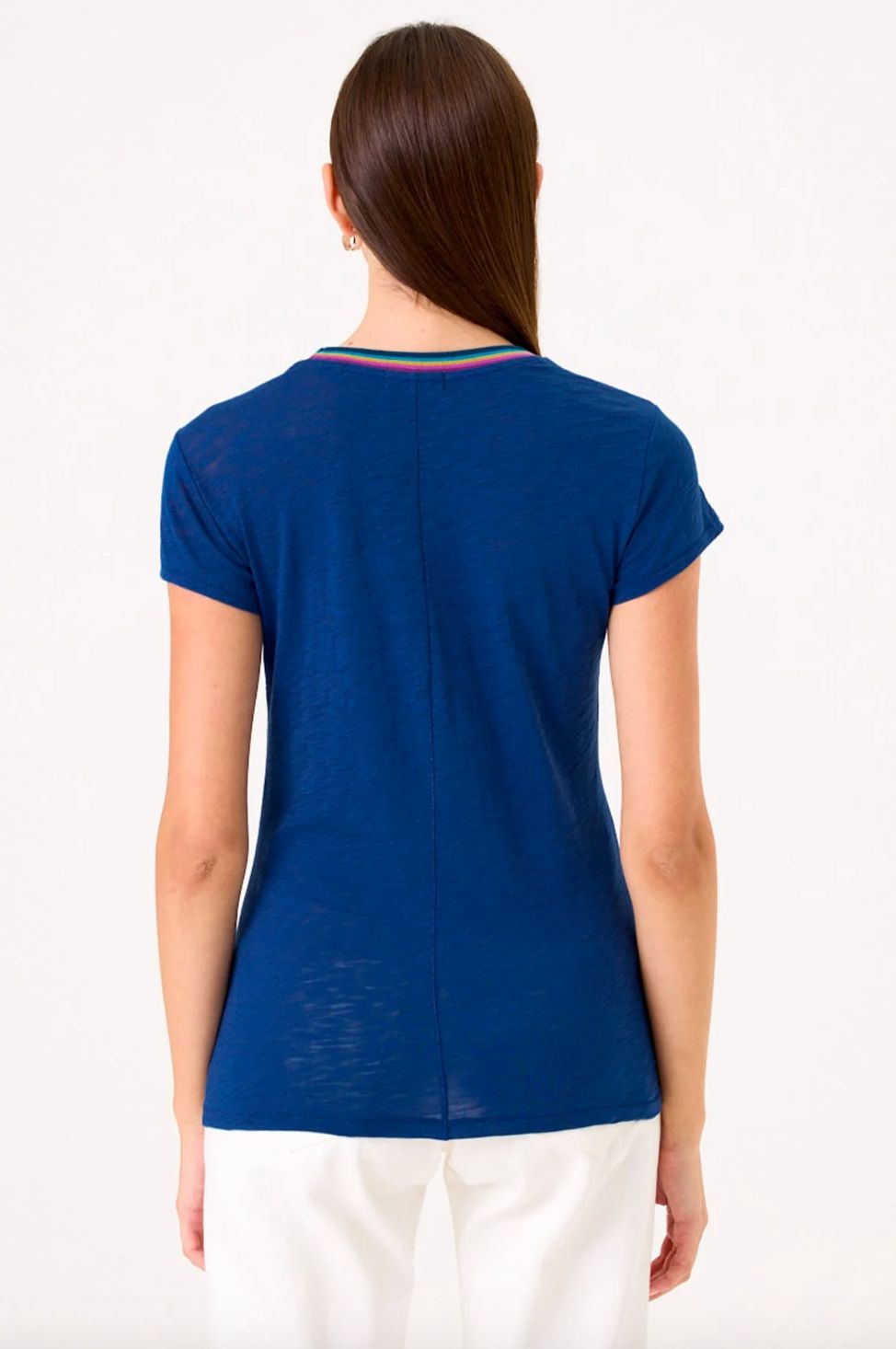 Goldie Summer Rainbow Ringer Tee