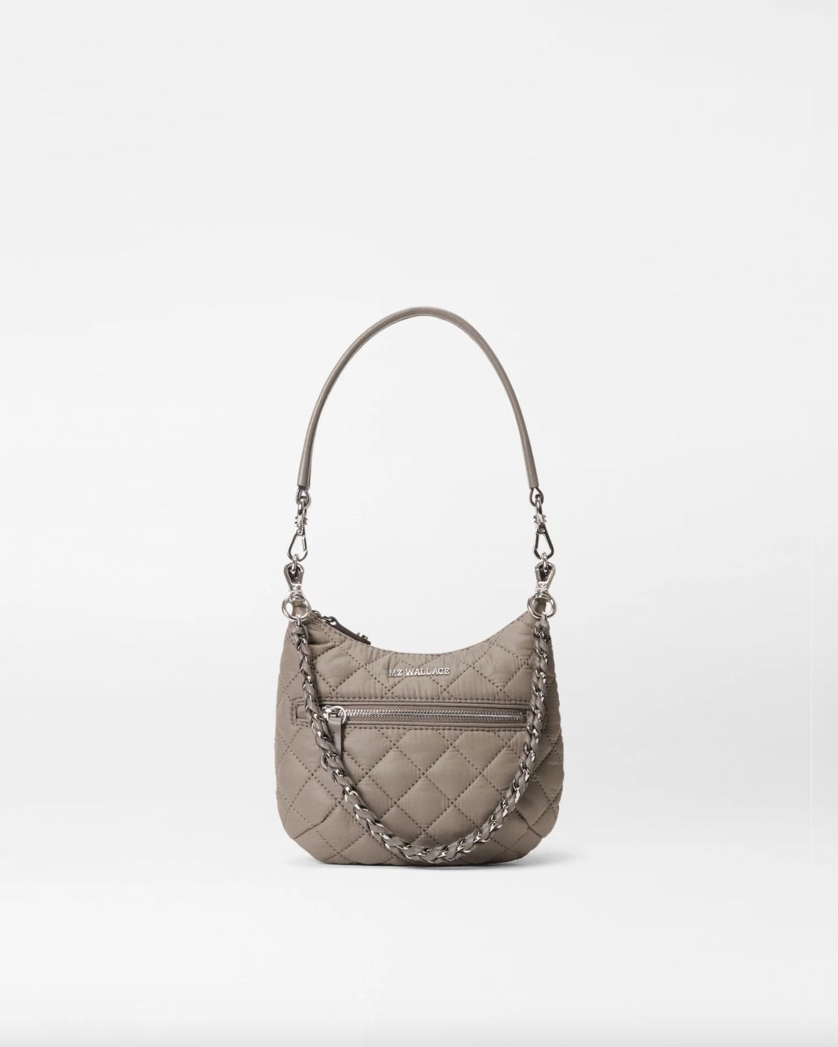 MZ Wallace Mini Crosby Sienna Bag in Morning Dove