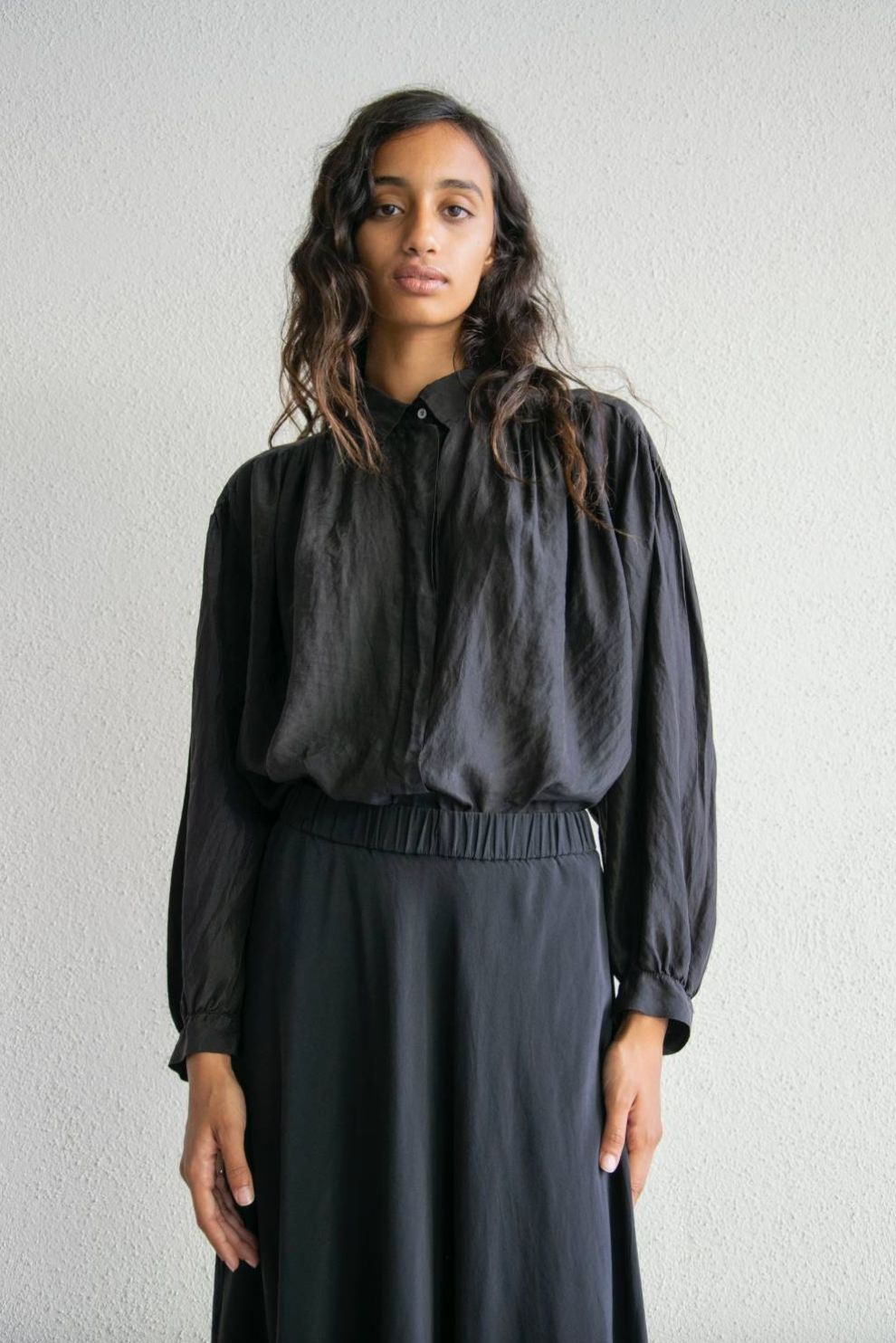 The Avant Vintage Ponge Shirt, Color: Black, Size: XS