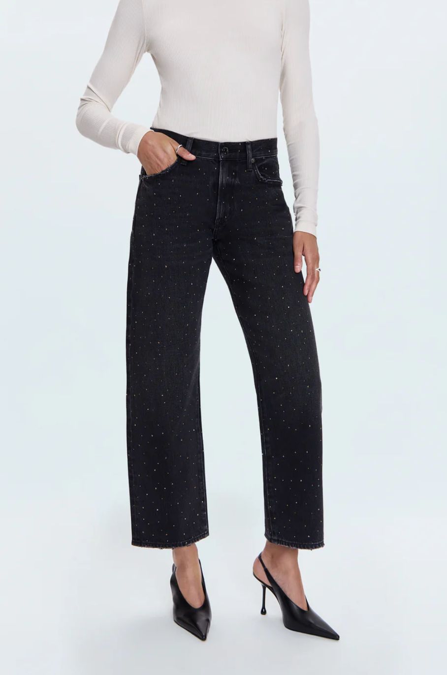 Pistola Lexi Jean in Silver Screen, Color: Silver Screen, Size: 24