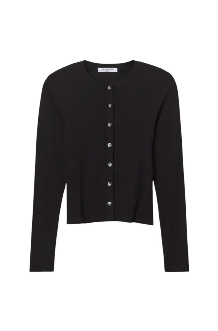 Perfect White Tee Maureen Top in Black