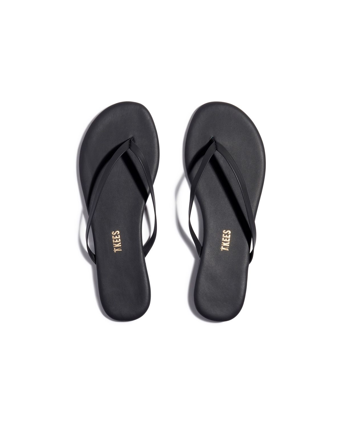TKEES Lily Pigments Flip Flops in Washed Black