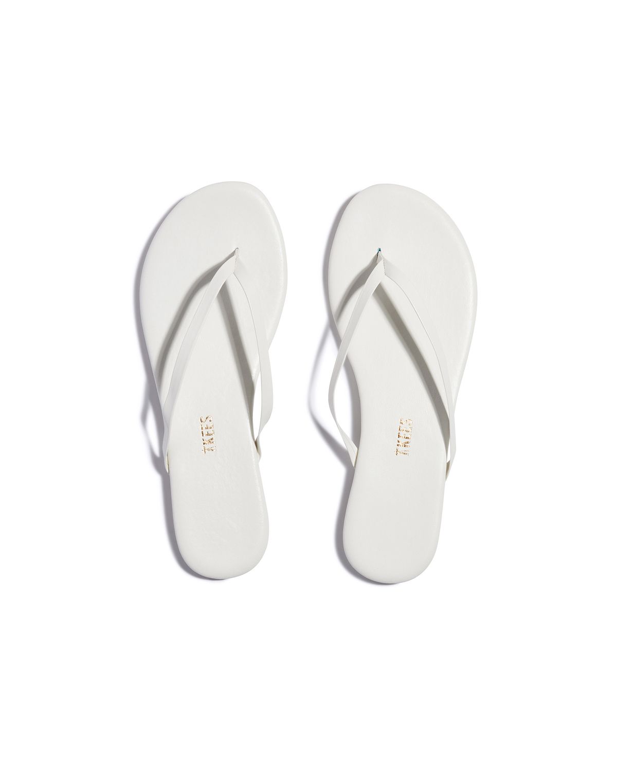 TKEES Lily Pigments Flip Flops in White