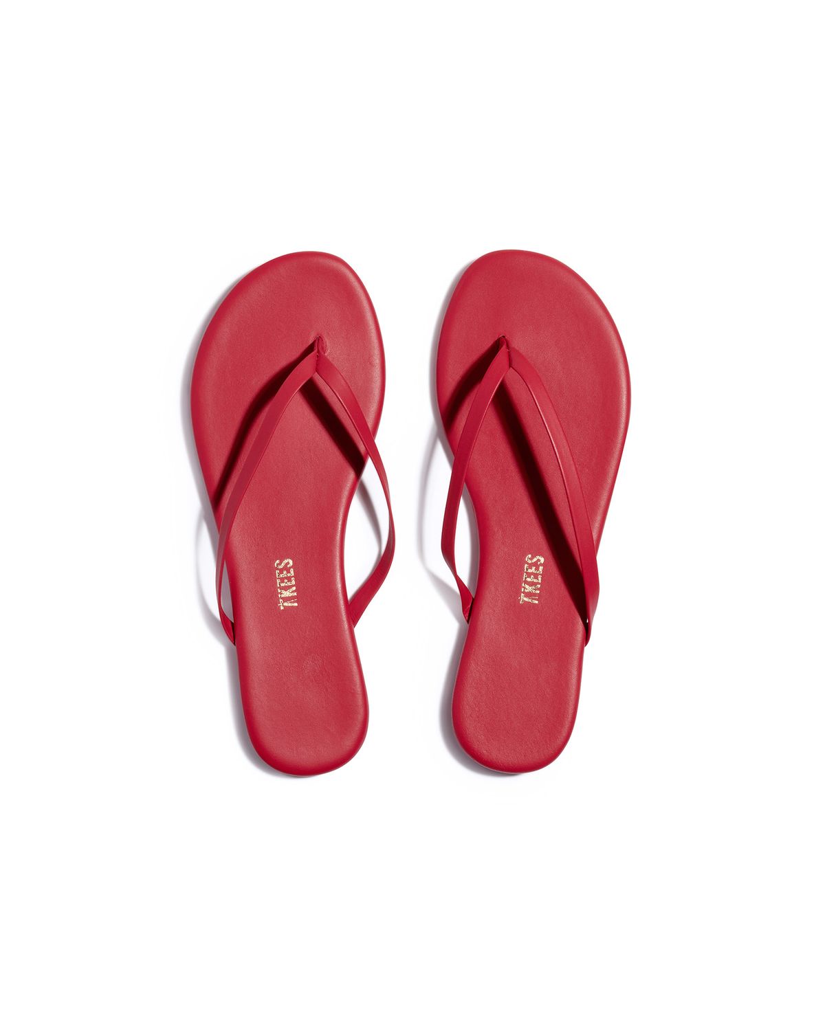 TKEES Lily Pigments Flip Flops in Red
